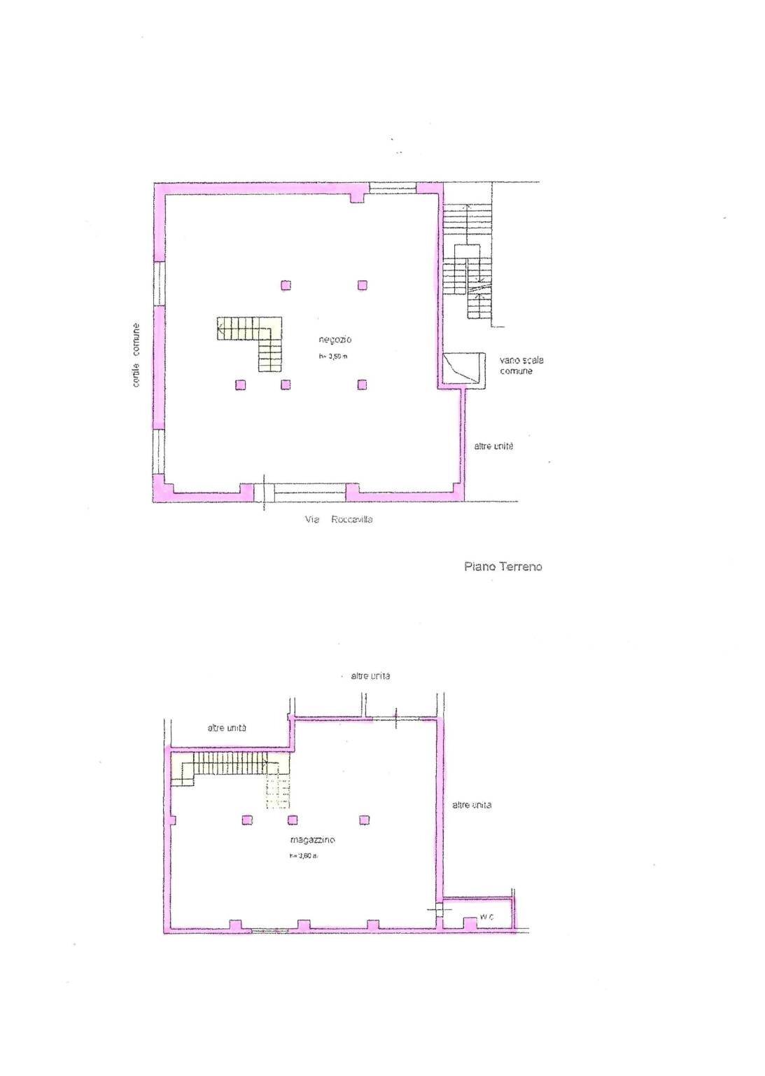 Negozio via Alessandro Roccavilla, 2, Biella - planimetria 1