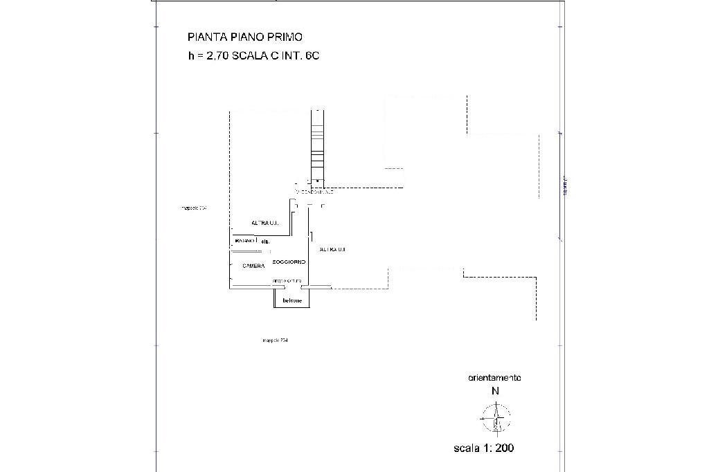 Two-room apartment Via Cianastri, Borghetto Santo Spirito - floor plans 1
