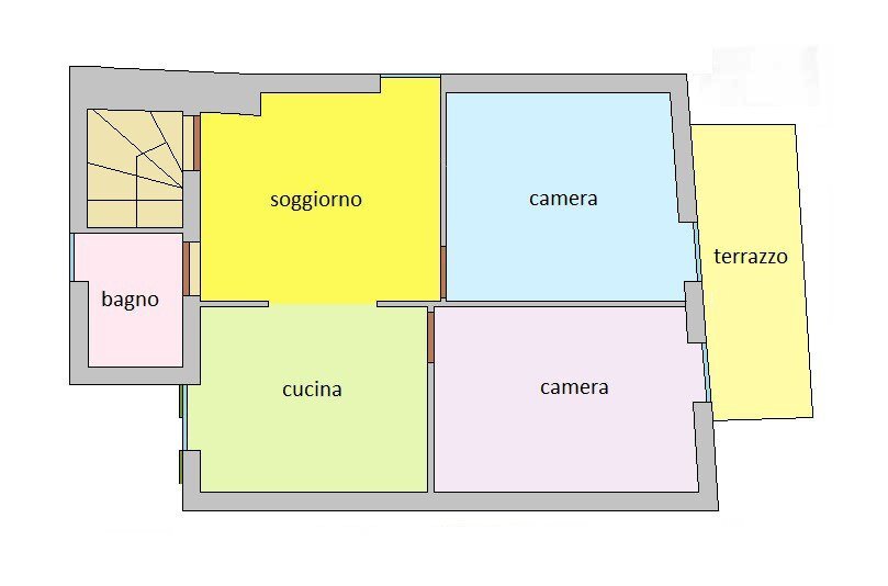 Trilocale via Liberale, 8, Isolabona - planimetria 1