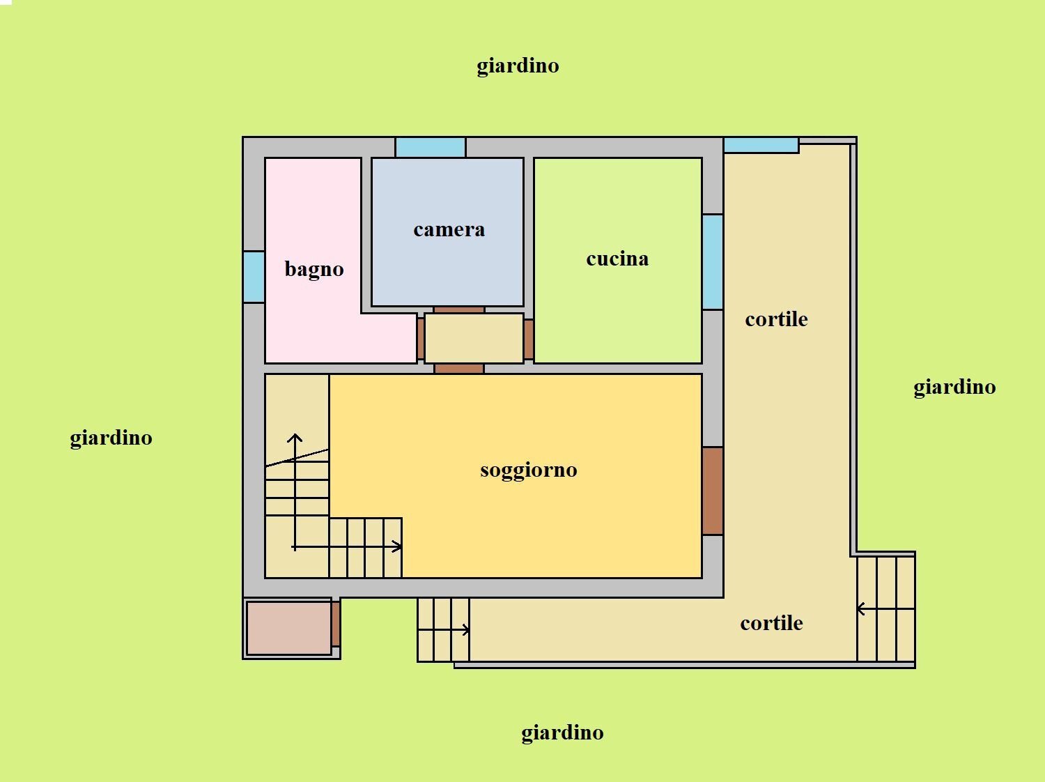 Villa Vallecrosia - planimetria 1