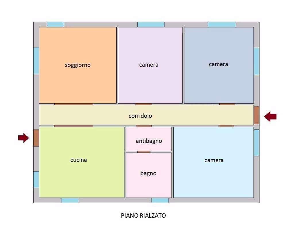 Villa strada Provinciale 59, 5, Vallecrosia - planimetria 1