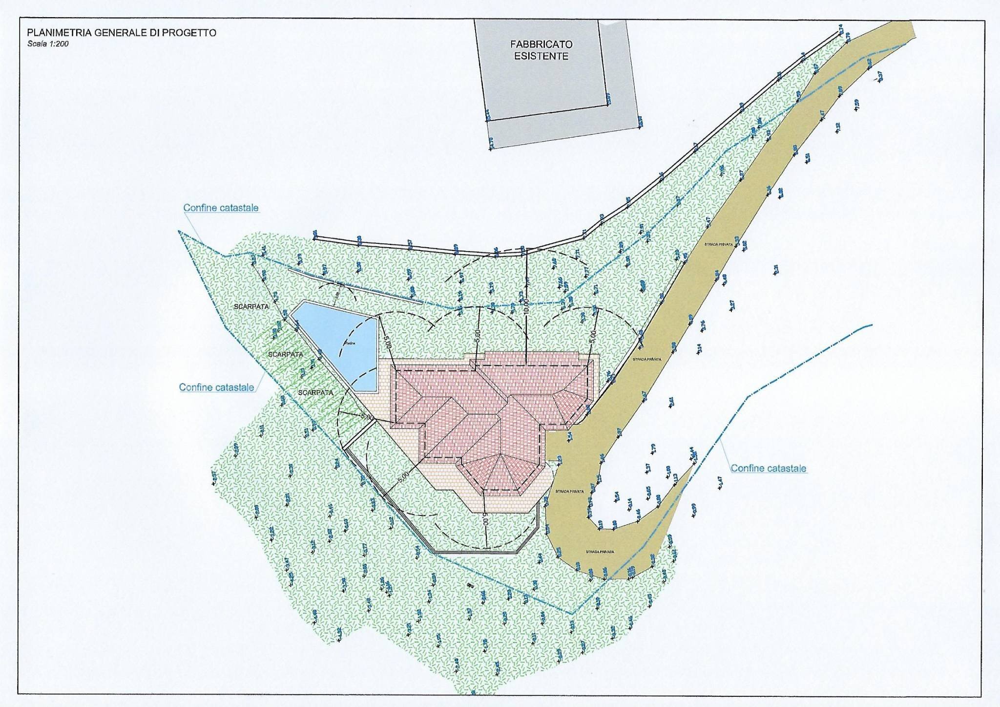 Building land via Martinazzi, Camporosso - floor plans 1