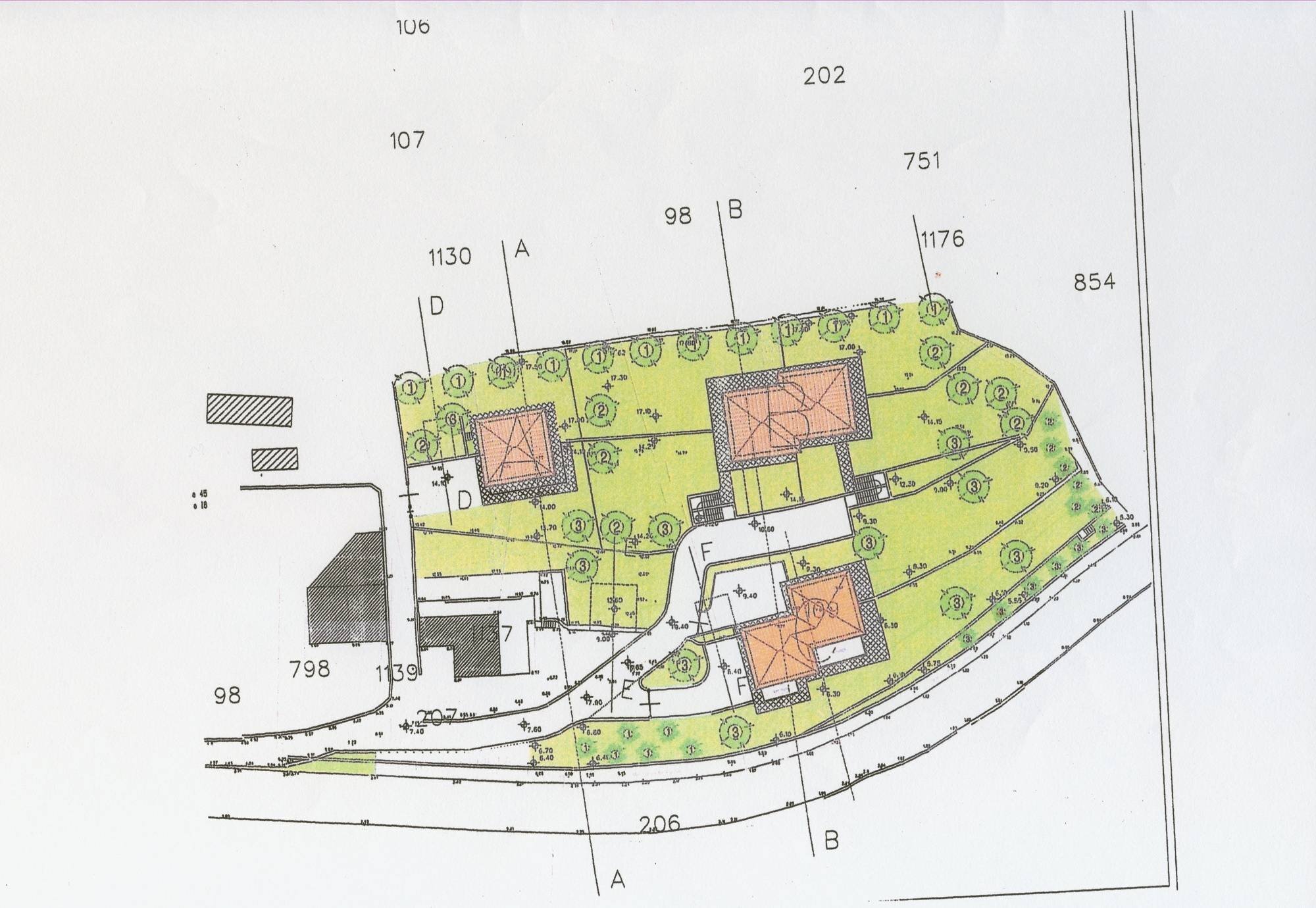 Terreno edificabile via dei Colli, Bordighera - planimetria 1