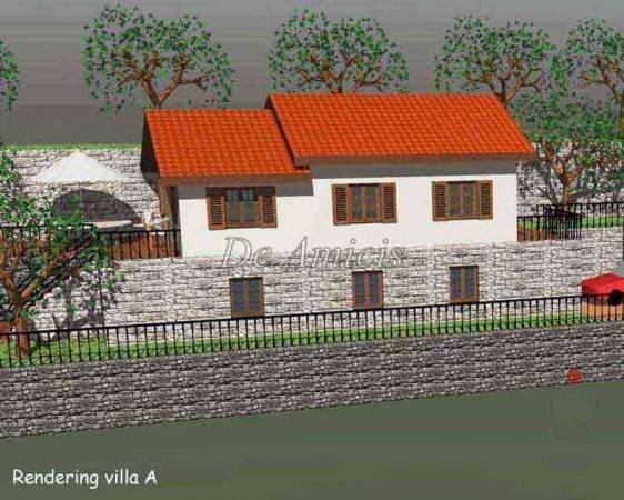 rendering progetto - Terreno edificabile Località Osaggio, Apricale - foto 1