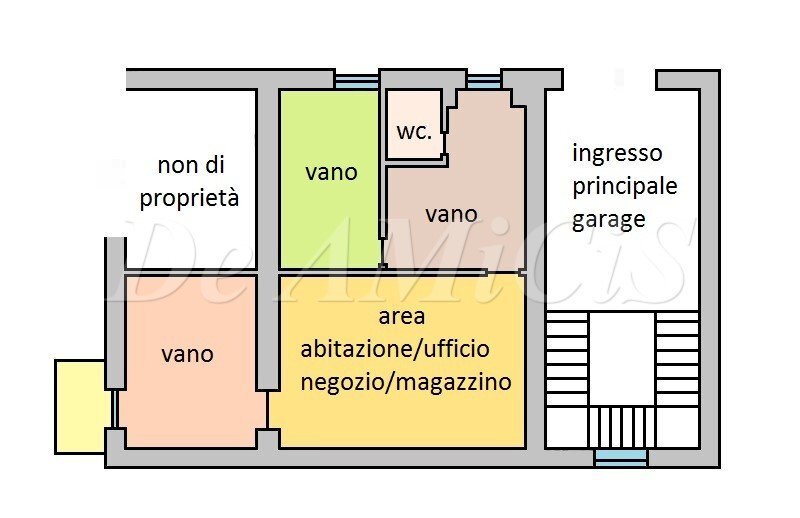 Appartamento via San Rocco, Pigna - planimetria 1