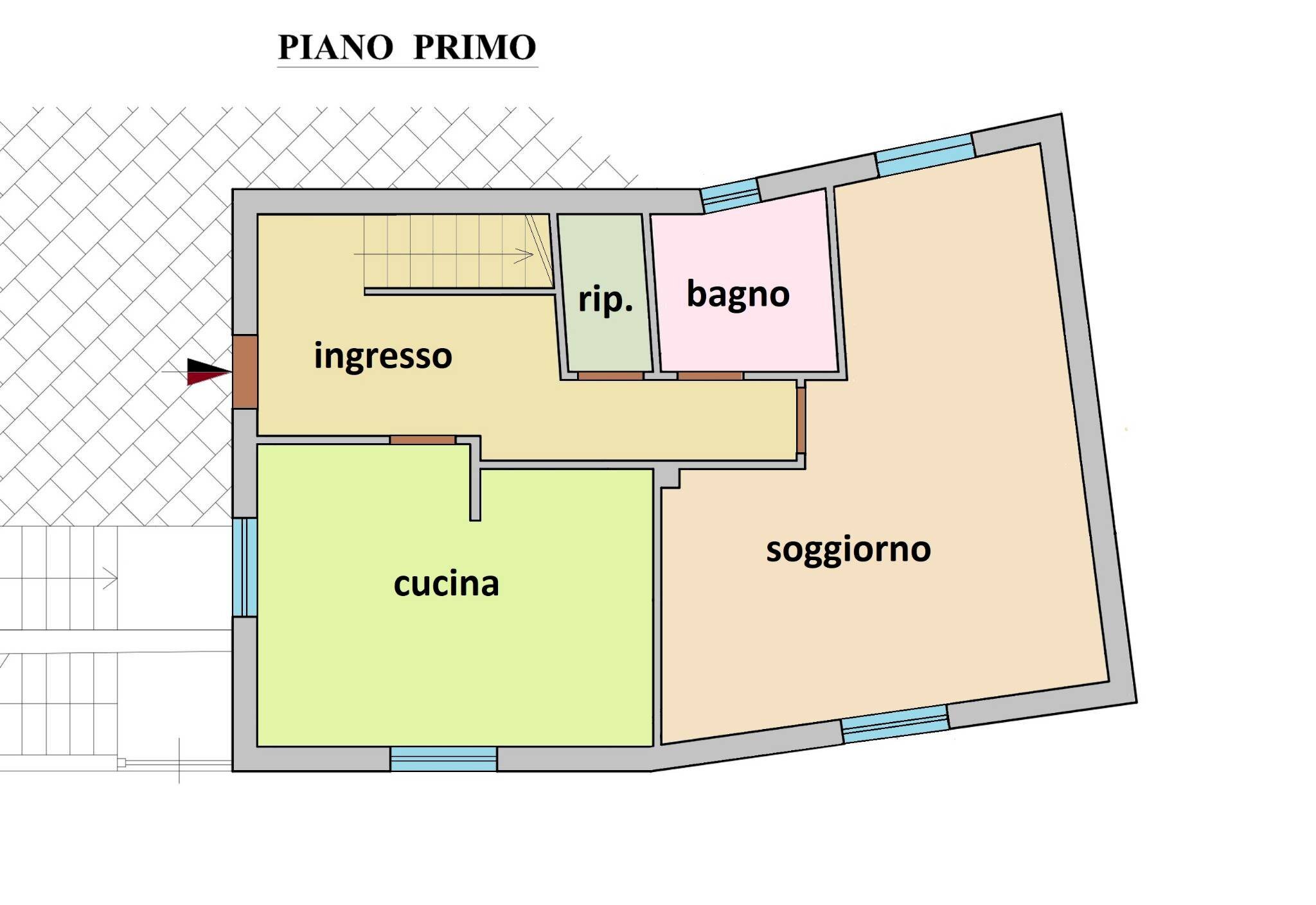 Villa via Roma, 16, San Biagio della Cima - planimetria 1