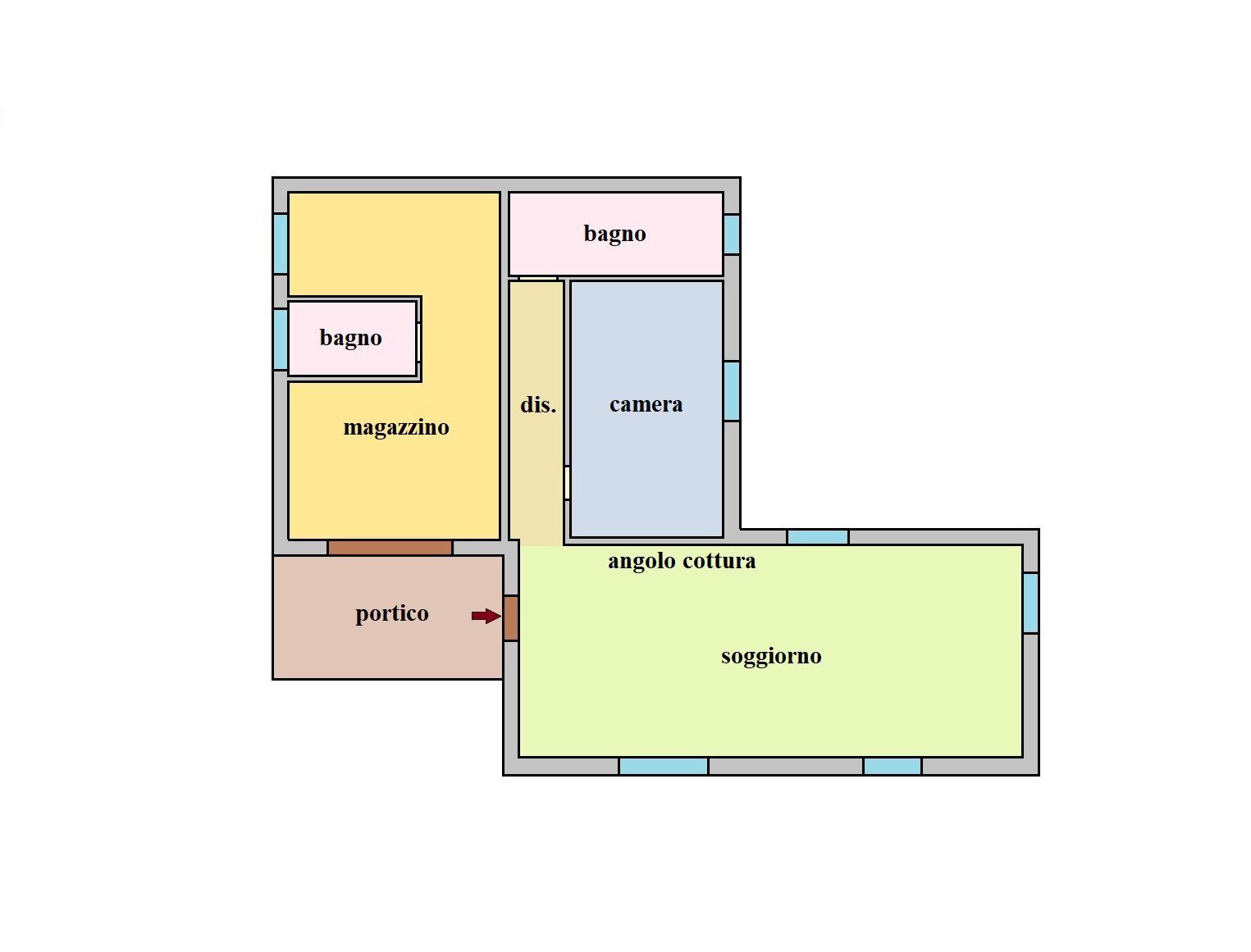 Terreno edificabile Regione Pozzuolo, Dolceacqua - planimetria 1