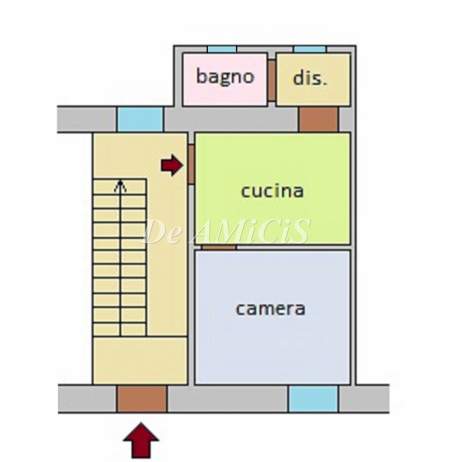 One-room apartment Perinaldo - floor plans 1