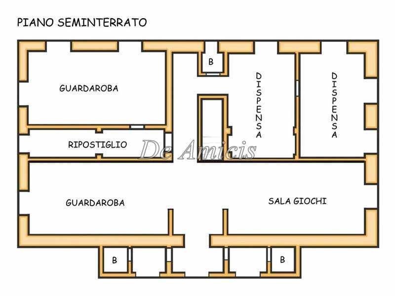 Stable - Palace strada Provinciale 5, Pornassio - floor plans 1