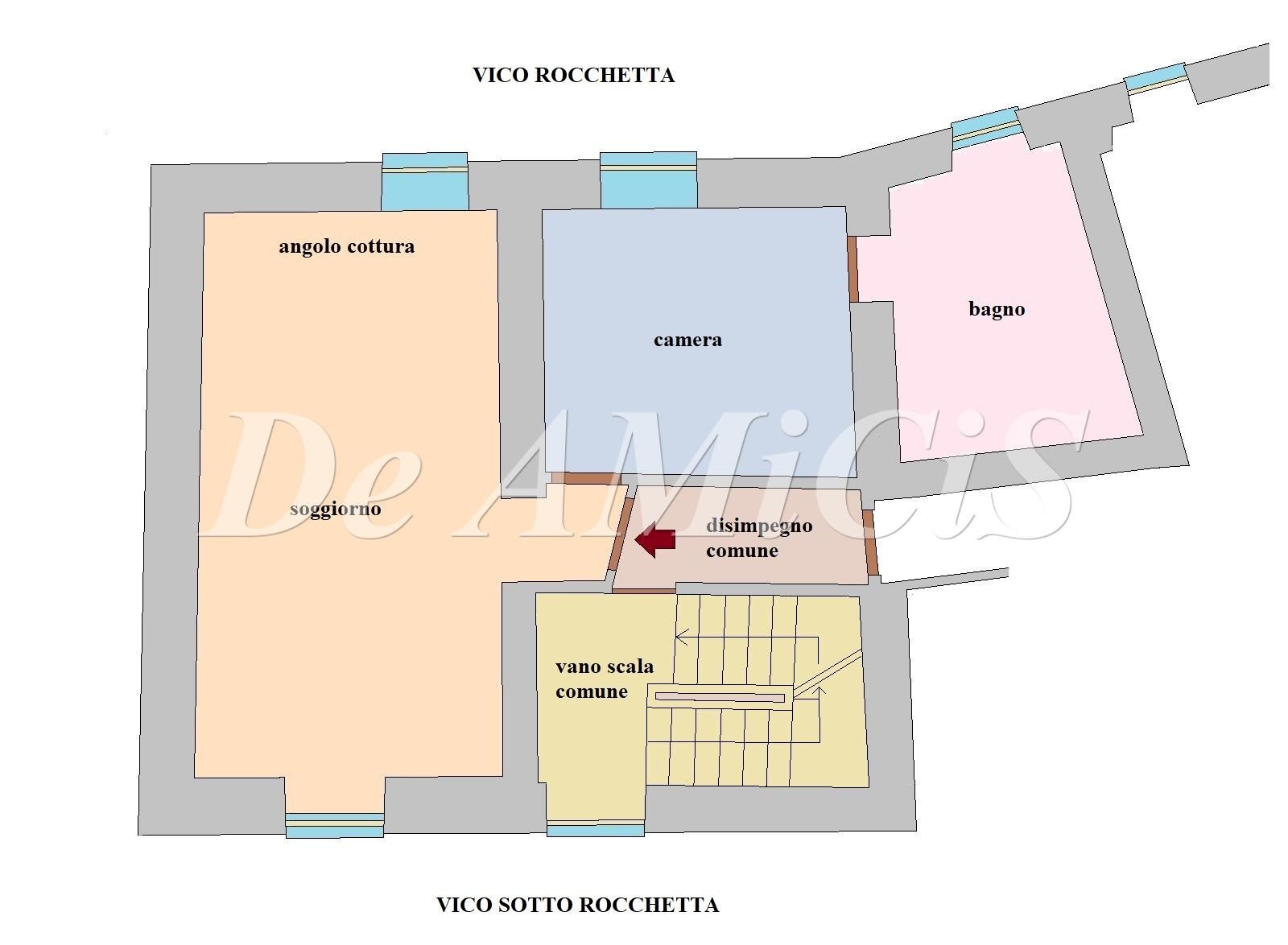 Two-room apartment Ventimiglia - floor plans 1