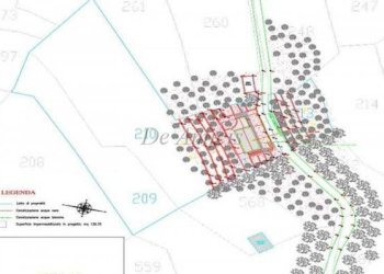 Planimetria terreno - Terreno edificabile via San Martino, 17, Soldano - foto 4