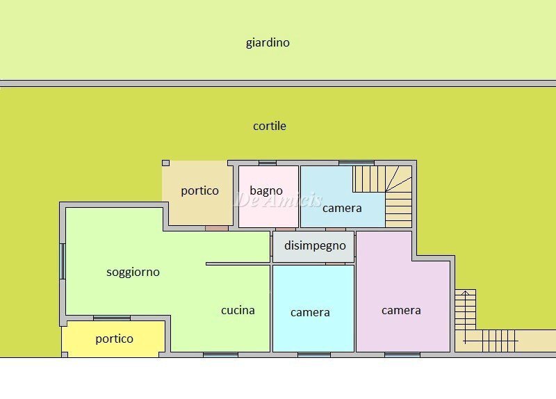 Villa via Ciaixe, Camporosso - floor plans 1