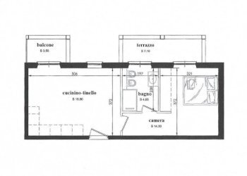 planimetria quotata - Bilocale Vallecrosia - foto 4
