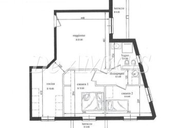 planimetria quotata - Trilocale Vallecrosia - foto 4