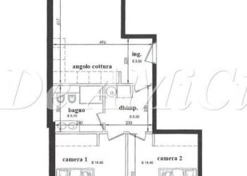 planimetria quotata - Trilocale Vallecrosia - foto 4