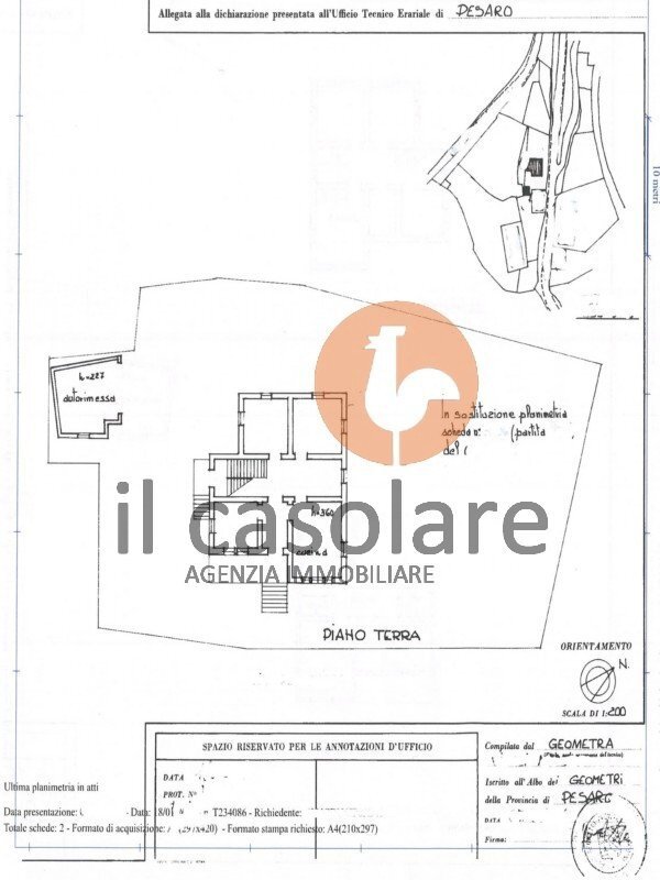 Villa via Peschiera, 14, Cartoceto - planimetria 1