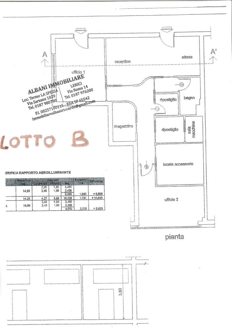 FC452_SARZANA_VENDITA_UFFICI (12).JPG - Ufficio Sarzana - planimetria 1