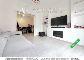 Soggiorno con balcone - Quadrilocale Rapallo - foto 6