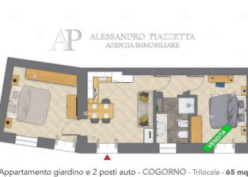 Planimetria appartamento - Trilocale Cogorno - foto 27