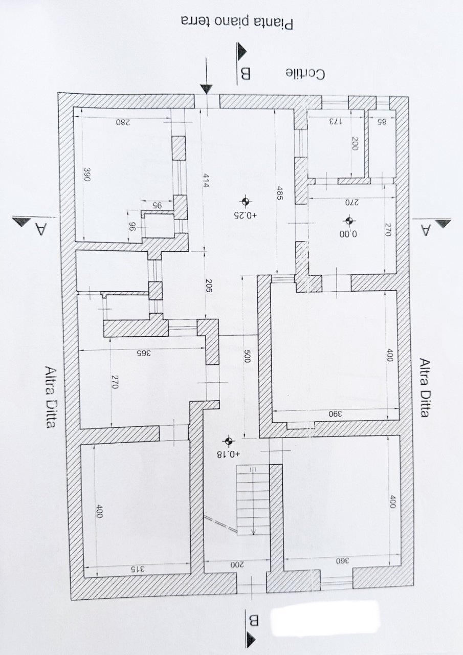 PLANIMETRIA PIANO TERRA - Apartment VIA VENEZIA, Siracusa - floor plans 1