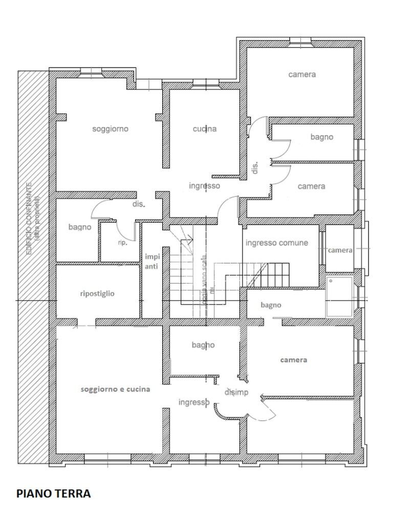 Stable - Palace Piazza della repubblica, Galliera - floor plans 1