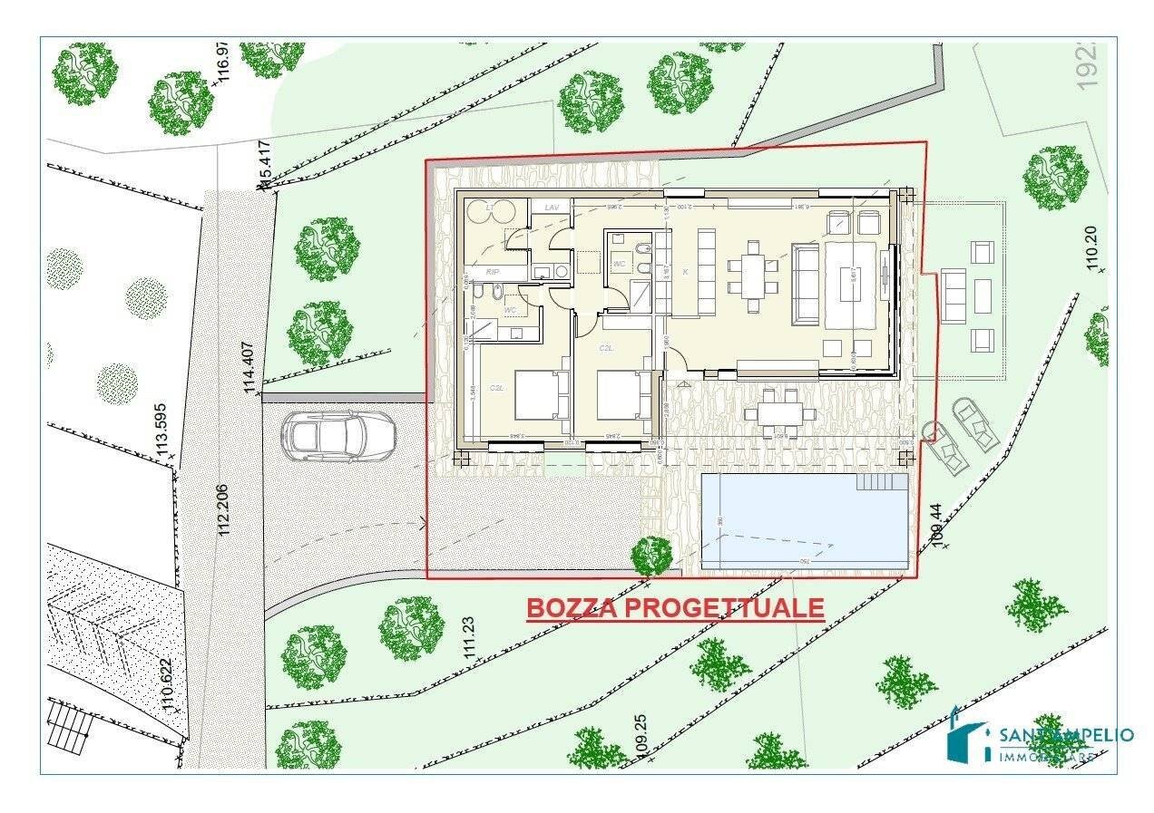 Building land Bordighera - floor plans 1