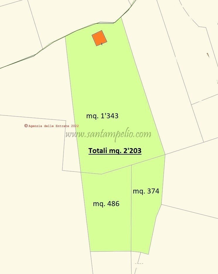 Rustico strada maciurina, Vallebona - planimetria 1