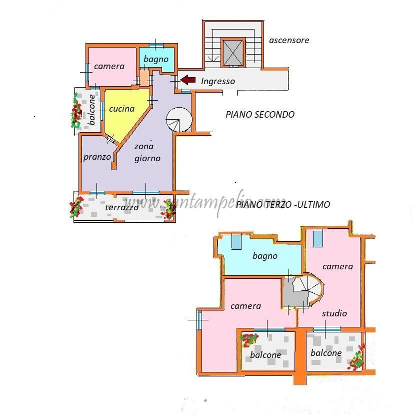 Quadrilocale corso della Repubblica, Camporosso - planimetria 1