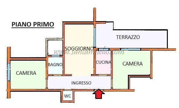 Quadrilocale via al mercato, Bordighera - planimetria 1