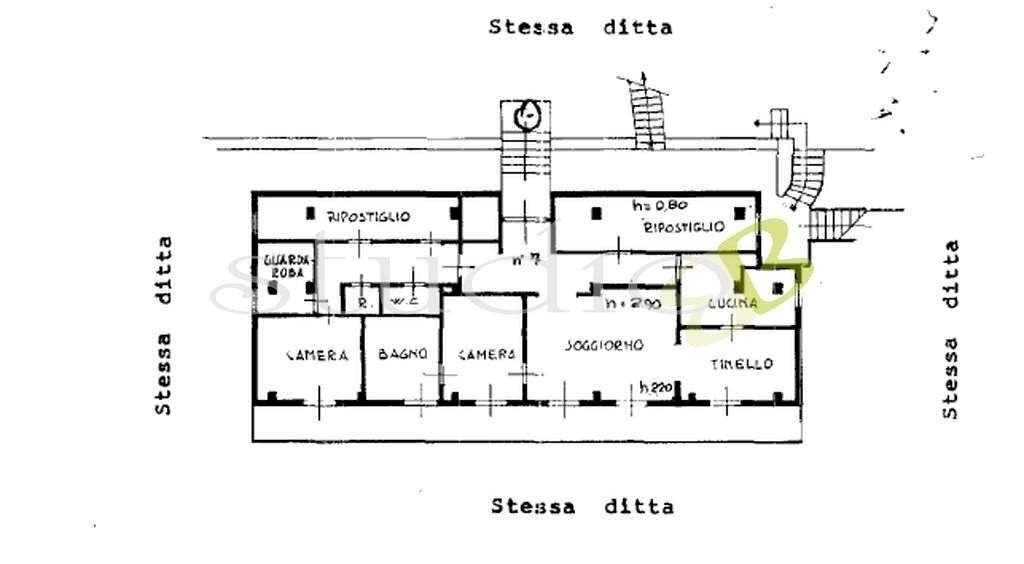 Attic corso Bernardo Leone, snc, Seborga - floor plans 1