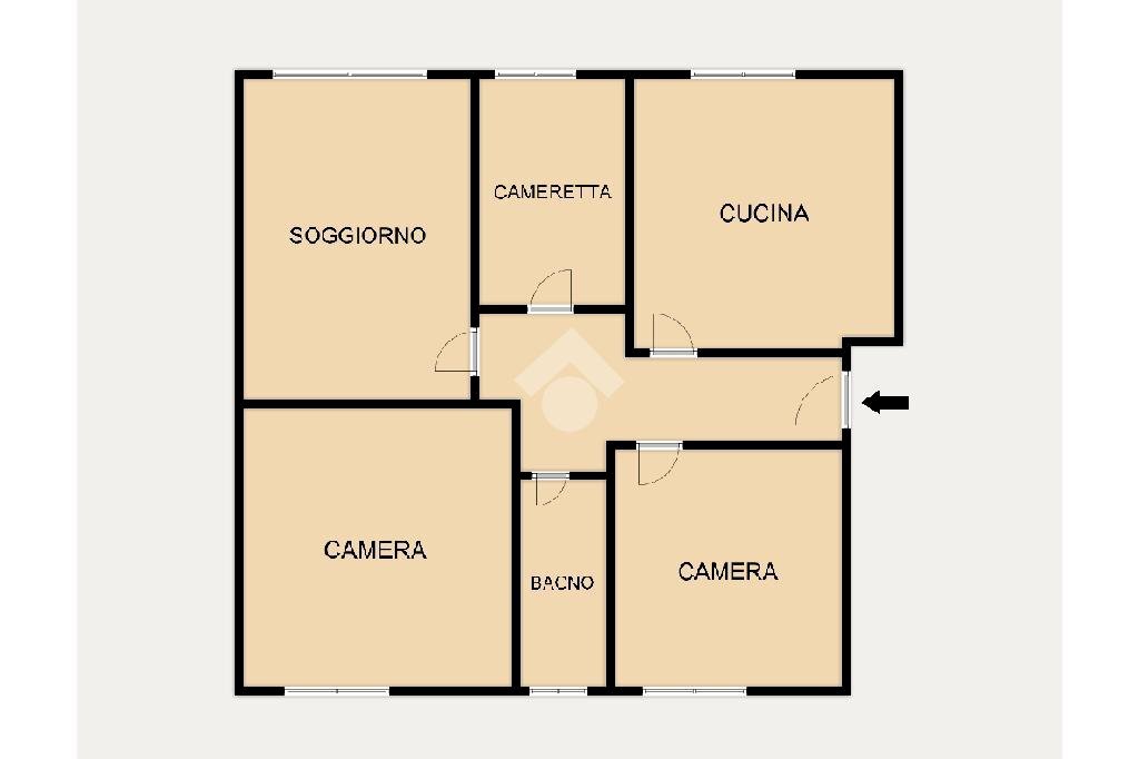 Four-room apartment Via dei Levantino, Albisola Superiore - floor plans 1