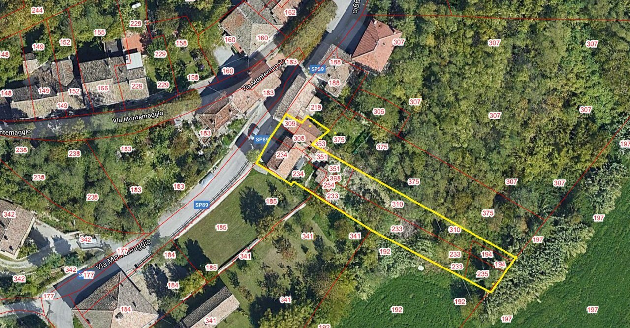 Casa indipendente via Montemaggio, San Leo - planimetria 1