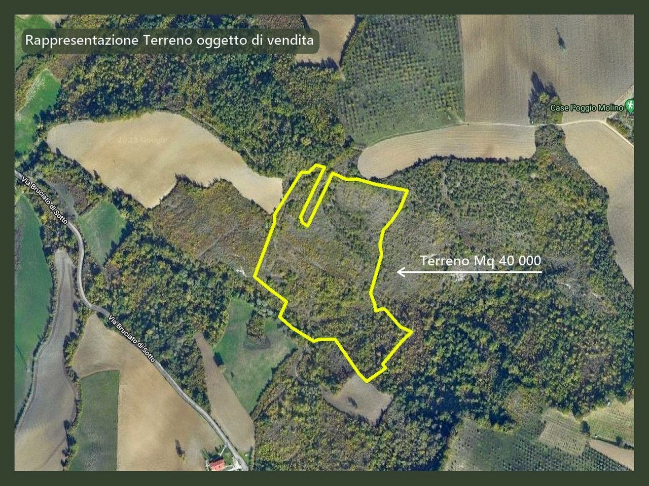 Agricultural land via Bruciato di Sotto, Verucchio - floor plans 1