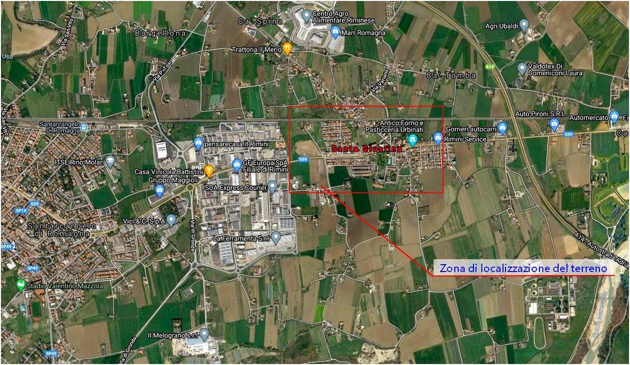 Terreno edificabile Santarcangelo di Romagna - planimetria 1