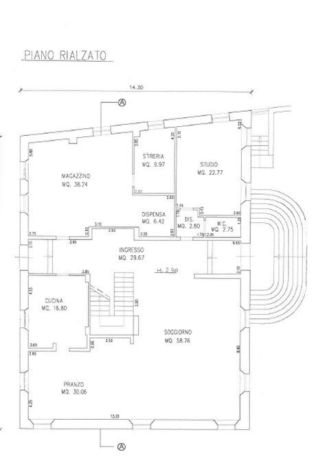 Villa via Covignano, 212, Rimini - floor plans 1