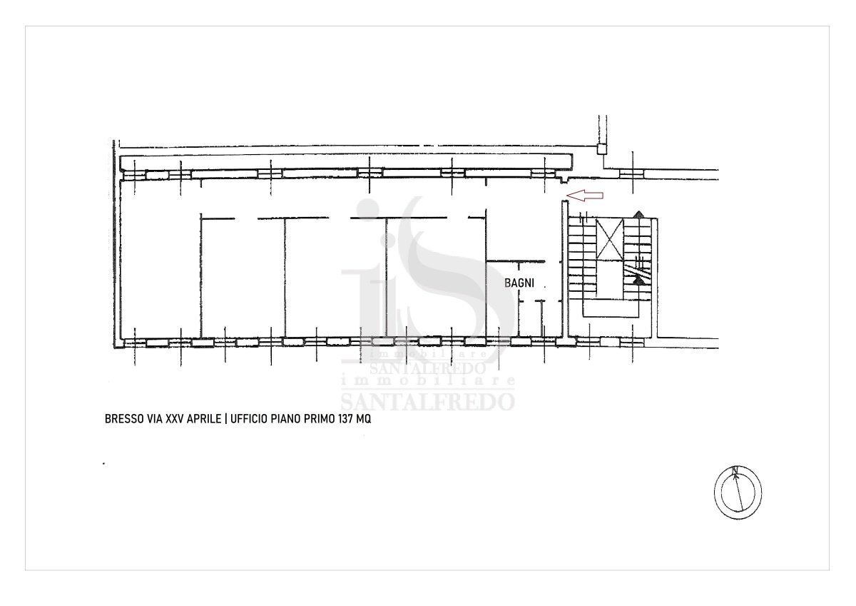 Palazzina Uffici Bresso Milano - Ufficio VIA XXV APRILE, 49, Bresso - planimetria 1