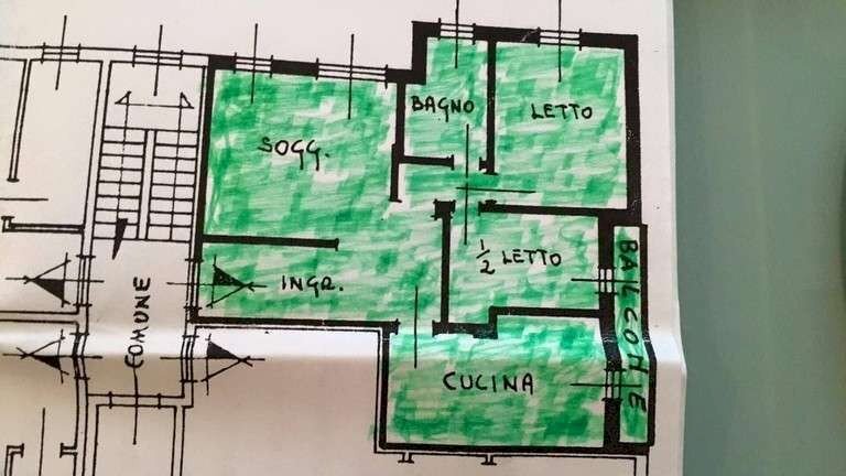 Bilocale Novi di Modena - planimetria 1