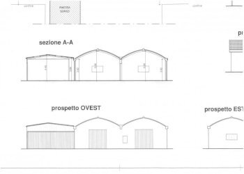 cv663 sezioni capannoni - Casa indipendente via GRAMSCI, Cavezzo - foto 11