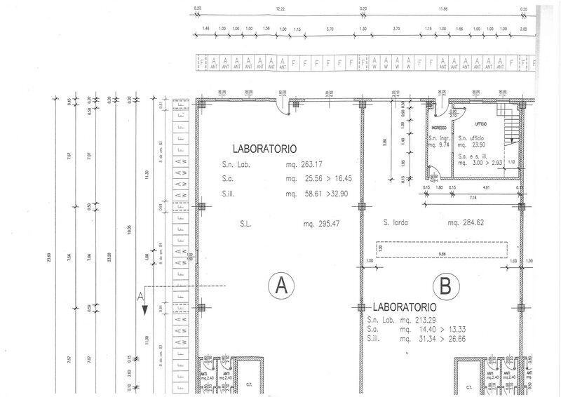 Shed TECNOCARPI PIAZZALE RAMAZZINI 37/B, Carpi - floor plans 1
