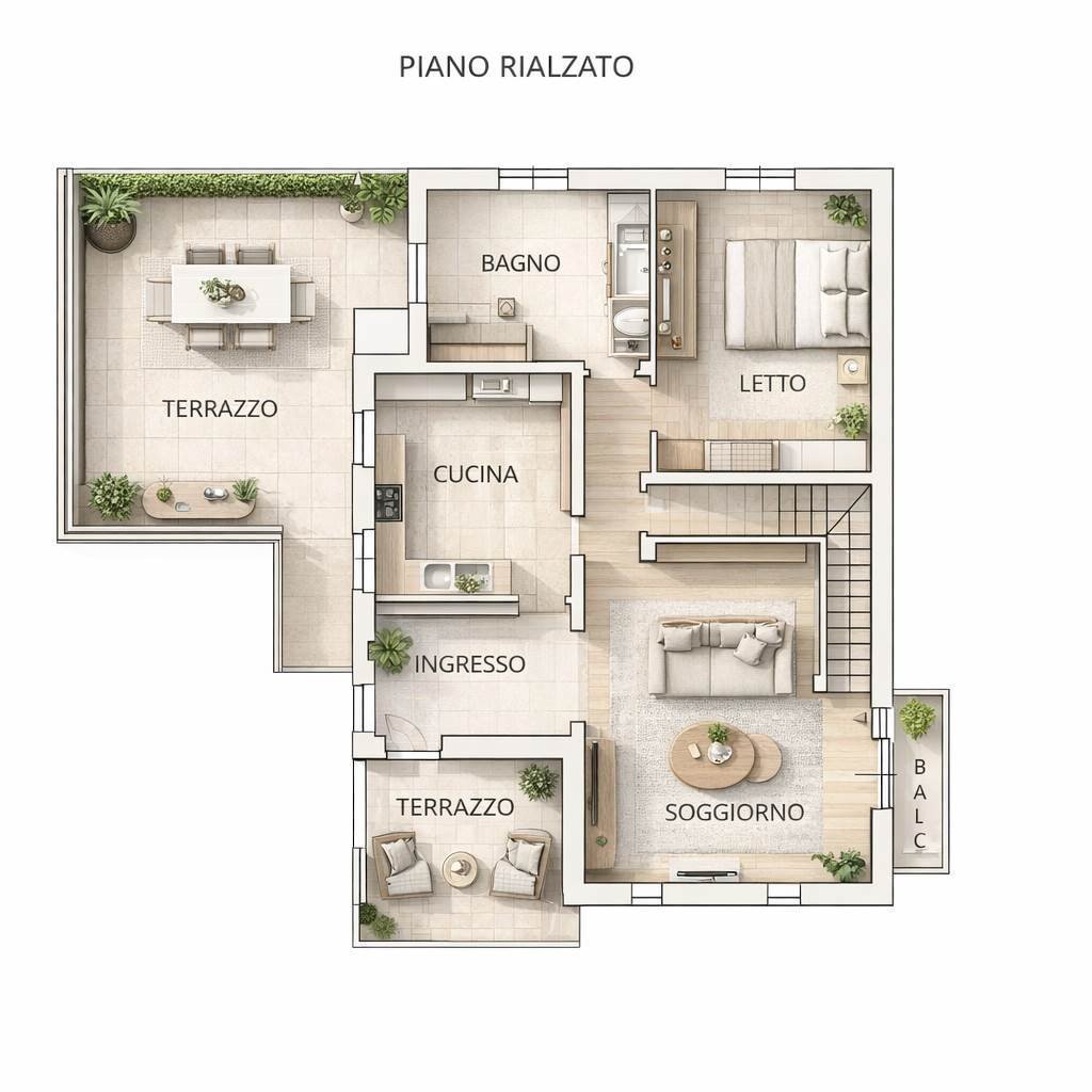 Villa Gossolengo - planimetria 1