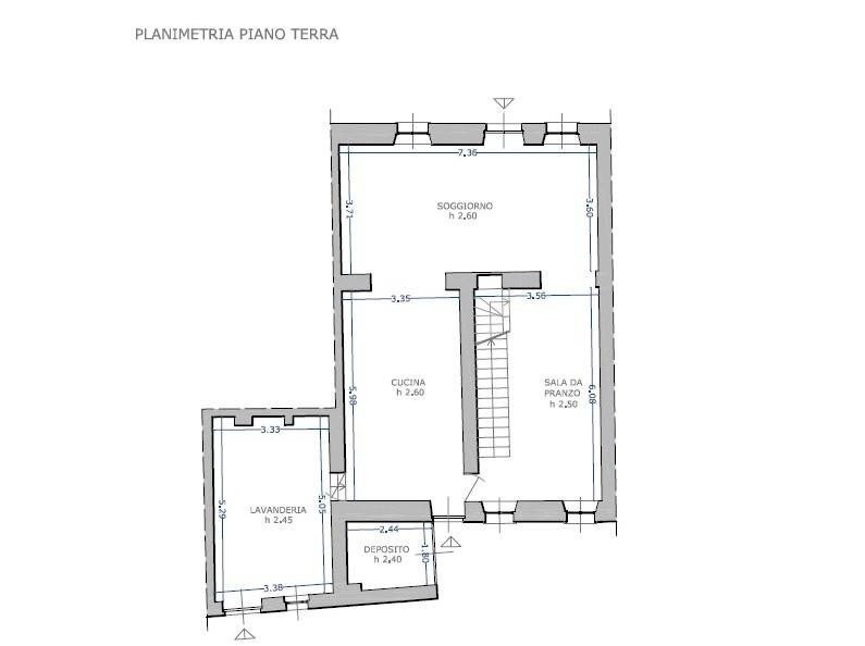 Rustico Rivergaro - planimetria 1
