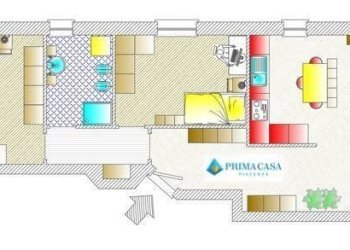Planimetria - Three-room apartment Cadeo - photo 1