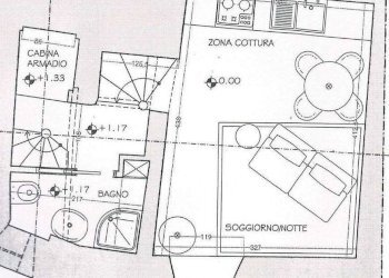 Planimetria - Monolocale via Piero Schiaffino, Camogli - foto 1