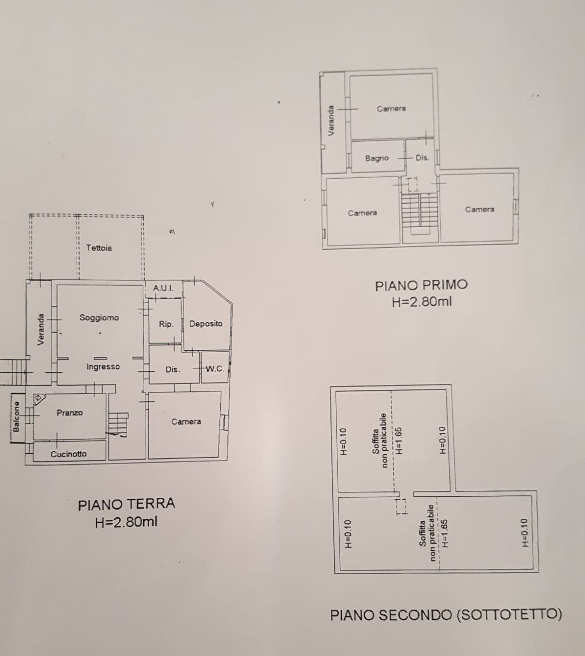 Villa Pennabilli - floor plans 1