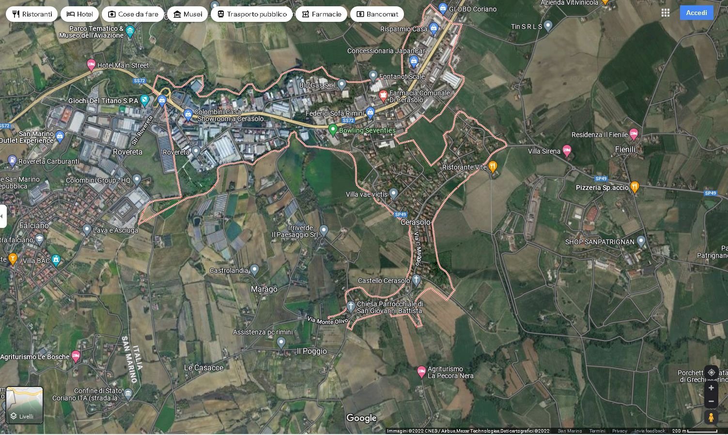 Terreno edificabile Coriano - planimetria 1