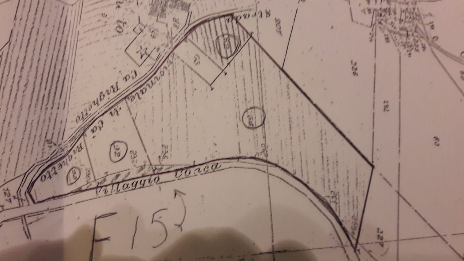 Terreno edificabile via Ca' Righeto, Monte Grimano Terme - planimetria 1