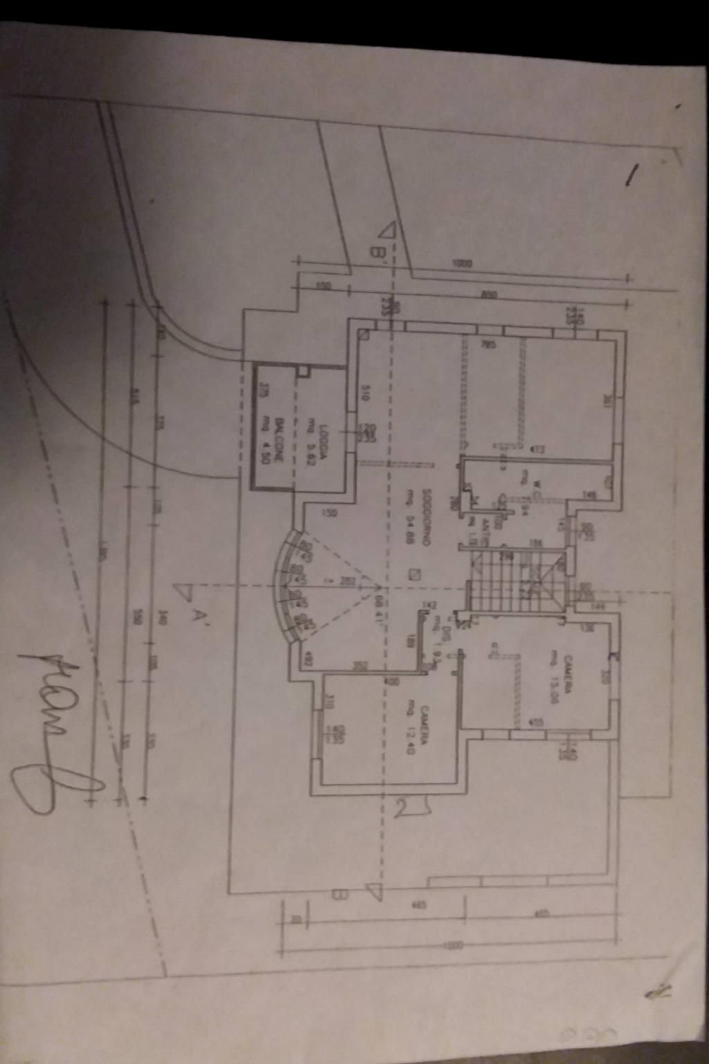 Villa Montescudo - Monte Colombo - planimetria 1