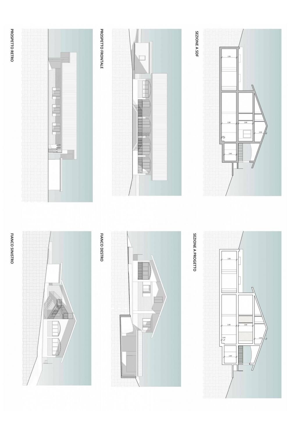 Villa via Parco del Marano, Coriano - floor plans 1