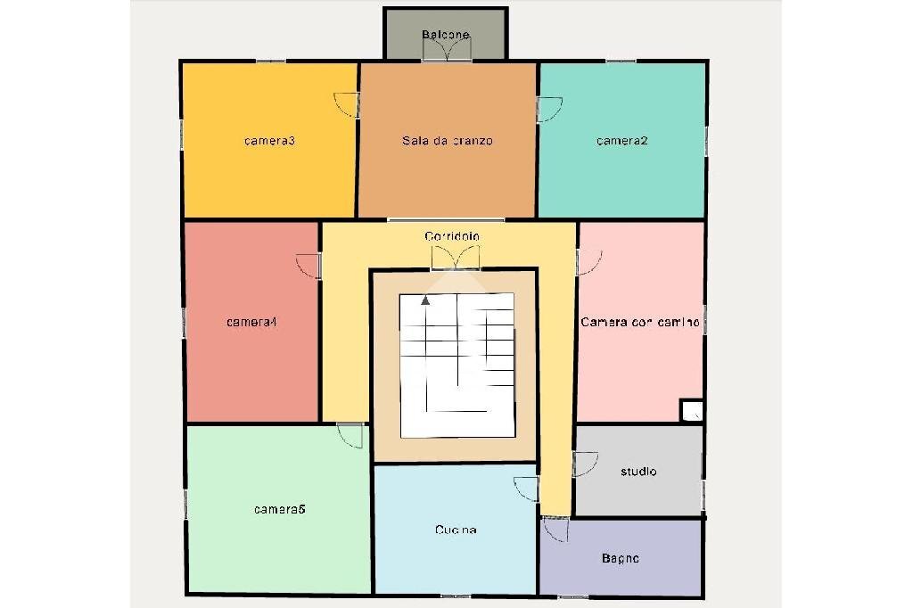 Apartment Via al Campo, Torriglia - floor plans 1
