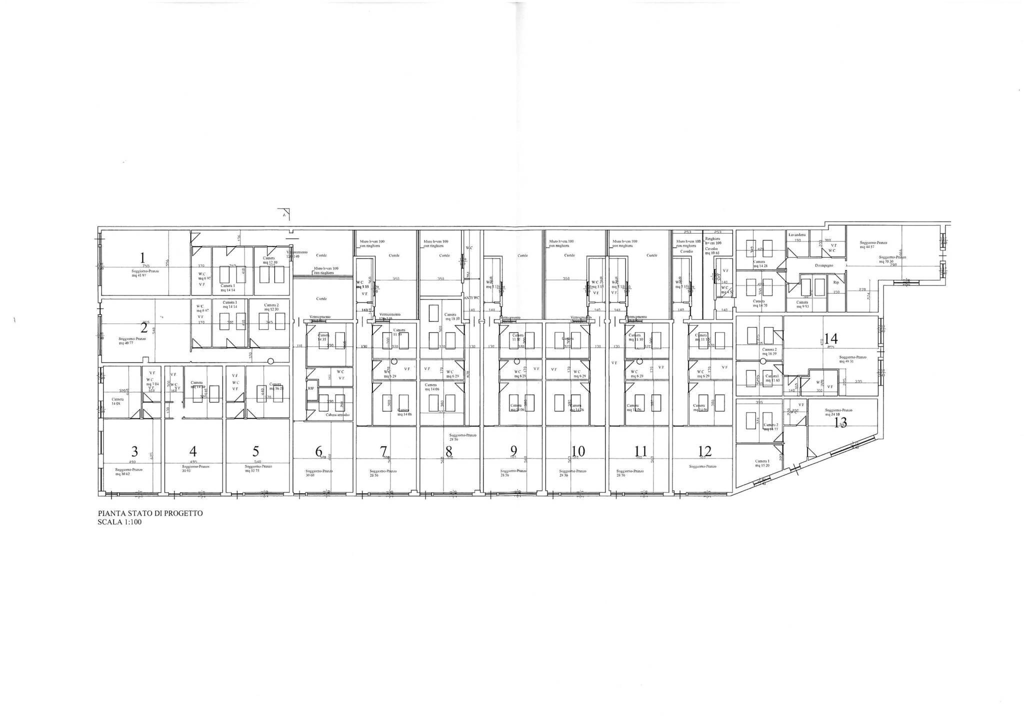 Loft via Guido Reni, 12G, Torino (neighborhood Santa Rita) - floor plans 1
